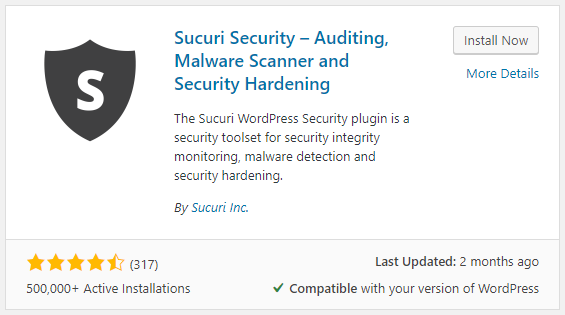 wordpress security sucuri plugin